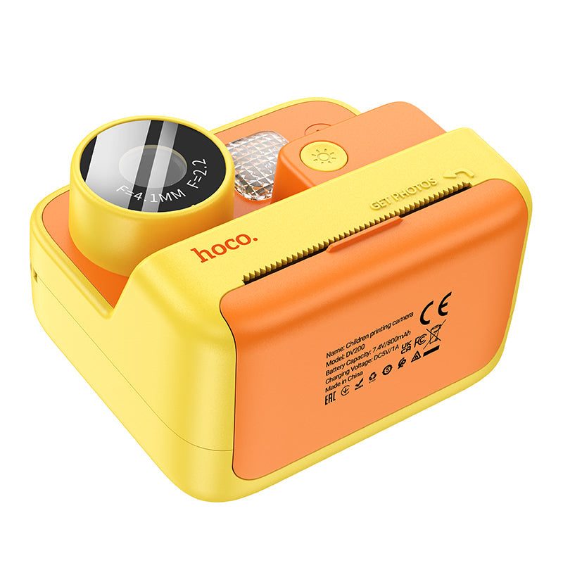 Hoco DV200 Dual Lens Children Printing Camera (Pink, Orange Color) Hoco DV200 Dual Lens Children Printing Camera (Pink, Orange Color)